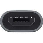 Goobay USB 2.0 Hi-Speed Adapter , Grau, Grau - USB-C™-Buchse > USB 2.0 Micro-Stecker (Typ B) (55553)