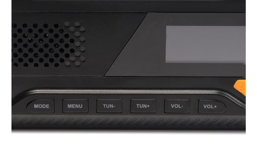 Denver SCD-2033 Tragbares DAB+/FM Radio Solar Kurbel USB Typ C Schwarz