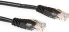 ACT Black 3 meter U/UTP CAT5E patch cable with RJ45 connectors CAT5E U/UTP BLACK 3.00M (IB5903)