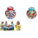 HAMA Bügelperlen maxi, in Kunststoffdose, roter Deckel Durchmesser Bügelperle maxi: 10,0 mm, - 1 Stück (00008588)