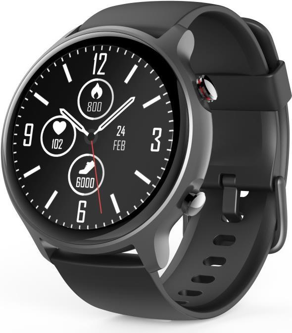 Hama Smartwatch Fit Watch 6910, GPS, wasserdicht, Herzfrequenz, Blutsauerstoff (00178610)
