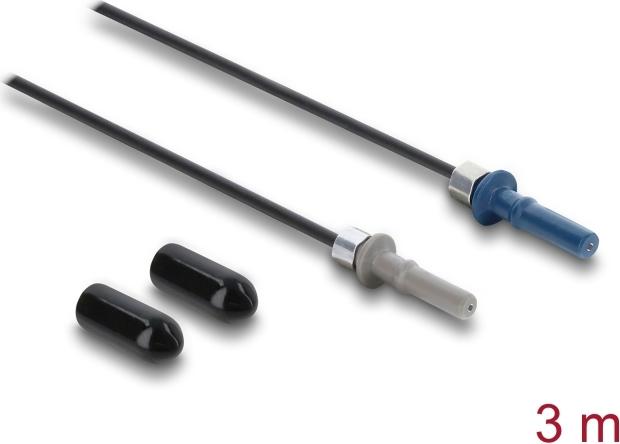 Delock LWL POF Kunststoff Kabel HFBR 4501-4511Z Simplex Stecker zu Simplex Stecker 3 m (91035)