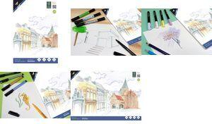 kangaro Künstlerblock / Markerblock, DIN A3, 50 Blatt weiß, 75 g/qm, optimale Tintenaufnahme ohne Durchbluten, - 1 Stück (K-864113)