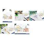 kangaro Künstlerblock / Markerblock, DIN A3, 50 Blatt weiß, 75 g/qm, optimale Tintenaufnahme ohne Durchbluten, - 1 Stück (K-864113)