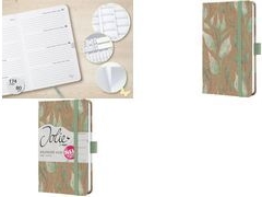 Sigel Wochenagenda Pure Sparkle Leaves Pflanze 2026 Mehrfarbig - A6 (J6802)