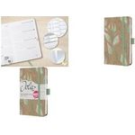 Sigel Wochenagenda Pure Sparkle Leaves Pflanze 2026 Mehrfarbig - A6 (J6802)