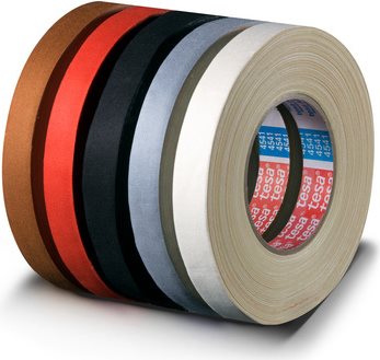 tesa Gewebeband 4541, 50 mm x 50 m, schwarz reißfest, besonders flexibel, gute Klebkraft, auch auf rauen (04541-00020-00)