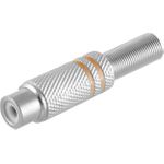 S/CONN maximum connectivity Cinchkupplung Metall 6mm, gelb (52001-Y)