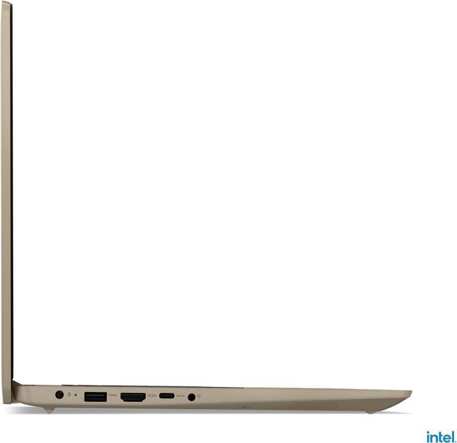 Lenovo IdeaPad 3 15ITL6 82H8 - Core i7 1165G7 / 2,8 GHz - Win 11 Home 64-bit - Iris Xe Graphics - 16GB RAM - 512GB SSD NVMe - 39,6 cm (15.6) IPS 1920 x 1080 (Full HD) - Wi-Fi 6 - Sand - kbd: Deutsch (82H8017MGE)