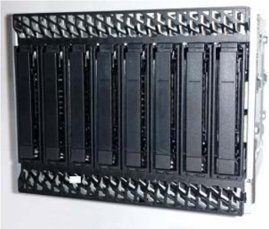 Intel 8x2.5"  Hot Swap SAS/NVMe COMBO Drive Bay Kit AUP8X25S3NVDK 2.5" Carrier panel Schwarz - Edelstahl (AUP8X25S3NVDK)