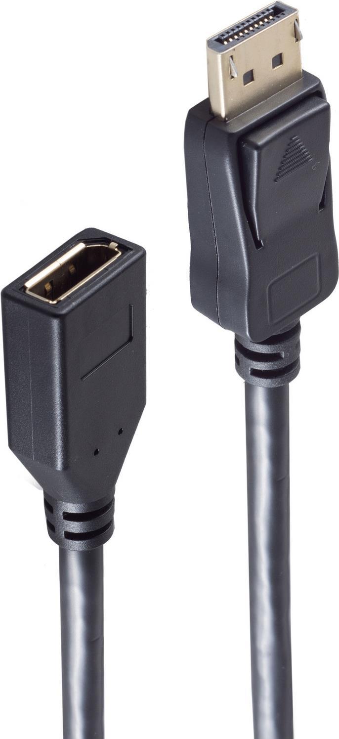 S-CONN shiverpeaks ®-BASIC-S--Displayportkabel-DisplayPort 1.2 Verlängerungskabel, 4K, 5,0m (BS10-48
