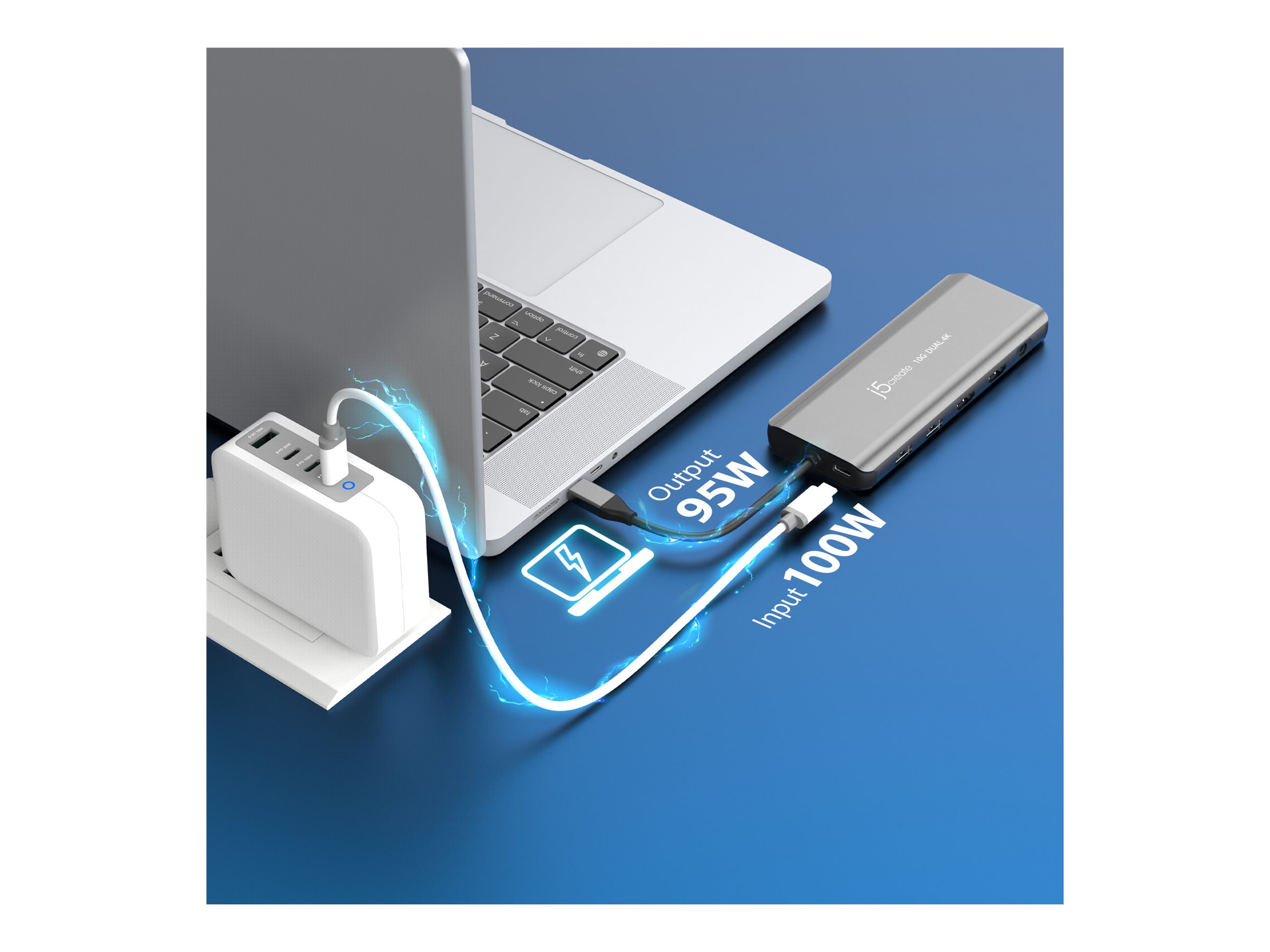 j5create JCD398-N USB-C Dual 4K HDMI Mini-Dock Space Grey