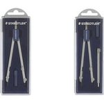 STAEDTLER Schulzirkel 559, Länge: 135 mm, 2-teilig aus Metall, abknickbarer Bleischenkel mit Nadelschuh, max. - 1 Stück (559 C02)