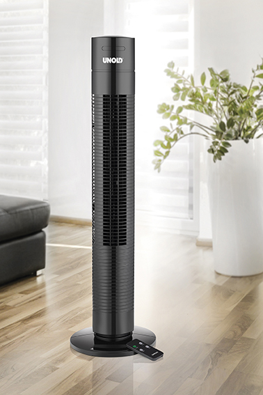Unold Torre Turmventilator 35 W 78,5 cm 3 Stufen Schwarz