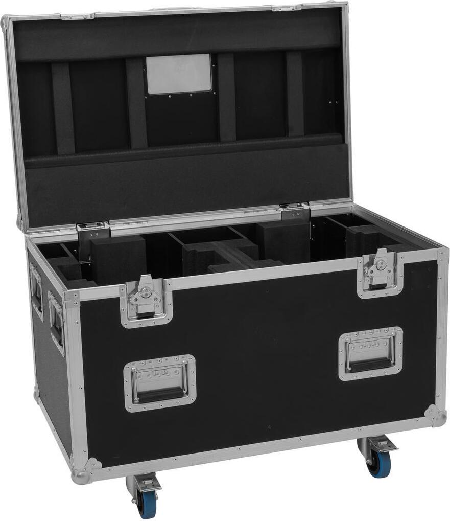 ROADINGER Flightcase Highline 2x DMH-380 mit Rollen schwarz 100 kg Last 100x60x73 cm