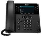 Polycom VVX 450 12-LINE BIZ-IP-PHONE DUAL 10/100/1000 ETHERNET-NO PSU IN (2200-48840-025)