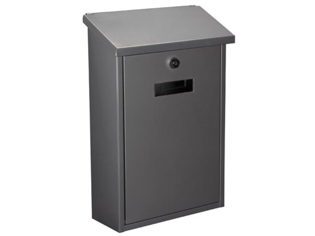 Velleman BG10003 Briefkasten Schlüsselschloss Silber