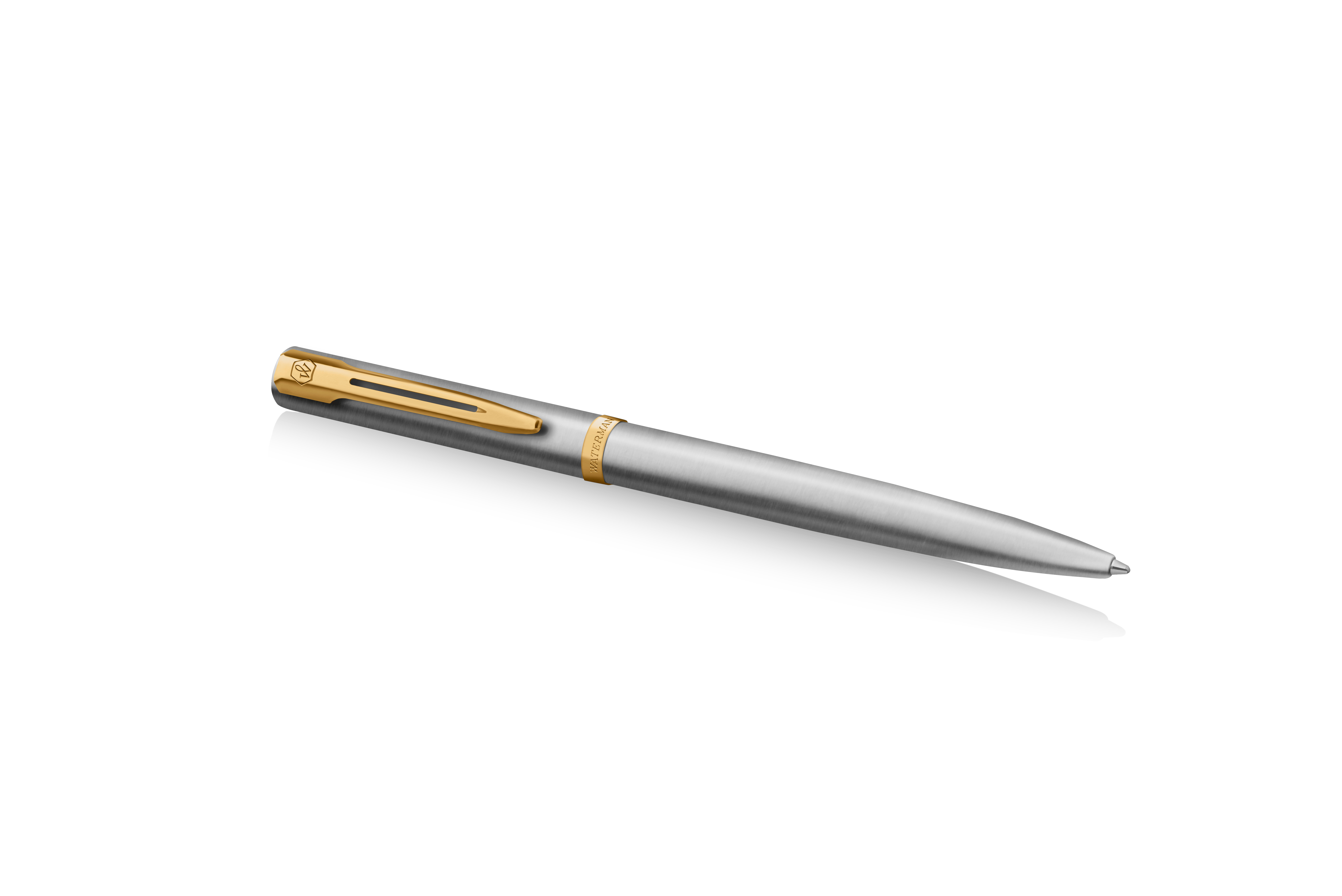 WATERMAN Impression Kugelschreiber Stainless SteelGT M Blau mit Geschenkbox
