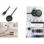 LogiLink Smartwatch-Induktions-Ladekabel für Galaxy, schwarz für Galaxy-Smartwatches der Serien 3/4/5/6/7/8, Active 1/2 - 1 Stück (PA0381)