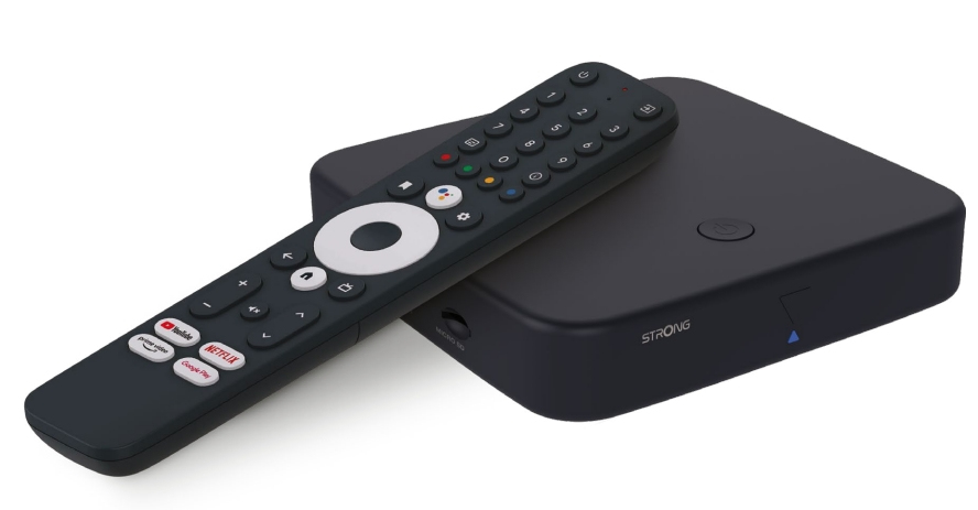 Strong SRT 420 4K UHD DVB-T2 Android TV Streaming-Box Schwarz