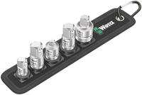 Wera 781/5 Set 1 05042680001 Steckschlüssel-Bit-Einsatz-Set Antrieb 1/4", 3/8" Abtrieb Innen-Vierkant (Robertson) 5 T (05042680001)