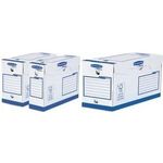 Fellowes BANKERS BOX Basic Archiv-Schachtel Heavy Duty A4+ blau, aus 100% recyceltem Karton, FSC-zertifiziert, - 1 Stück (4472902)