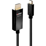 Lindy 3m USB Typ C an HDMI 4K60 Adapterkabel mit HDR Zum Anschluss eines HDMI Displays an den USB Port Typ C (43293)