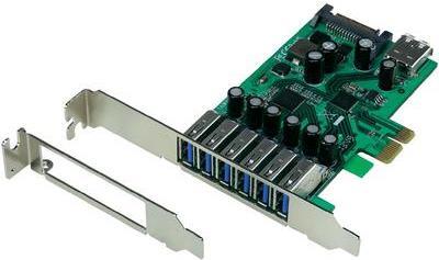 6+1 Port USB 3.0-Controllerkarte PCIe