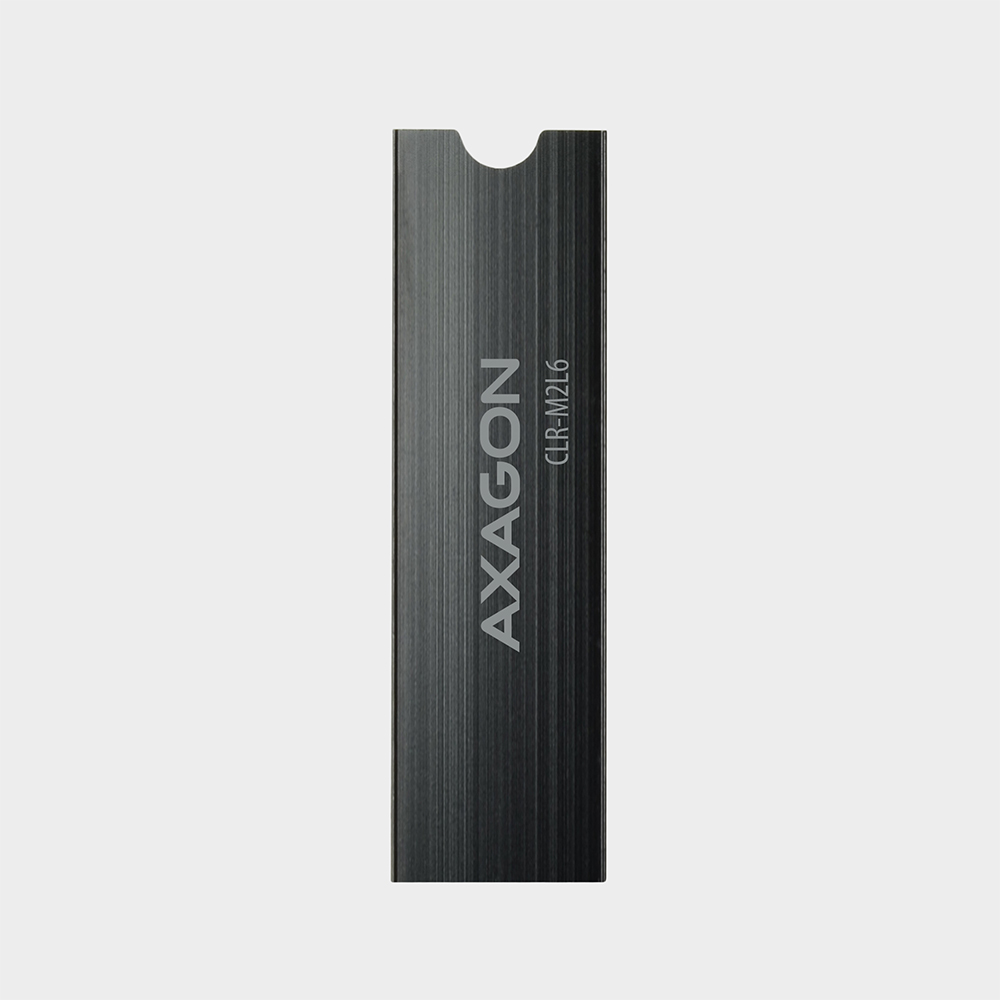 AXAGON CLR-M2L6 M.2 SSD Kühlkörper Aluminium 2280 6 mm Schwarz