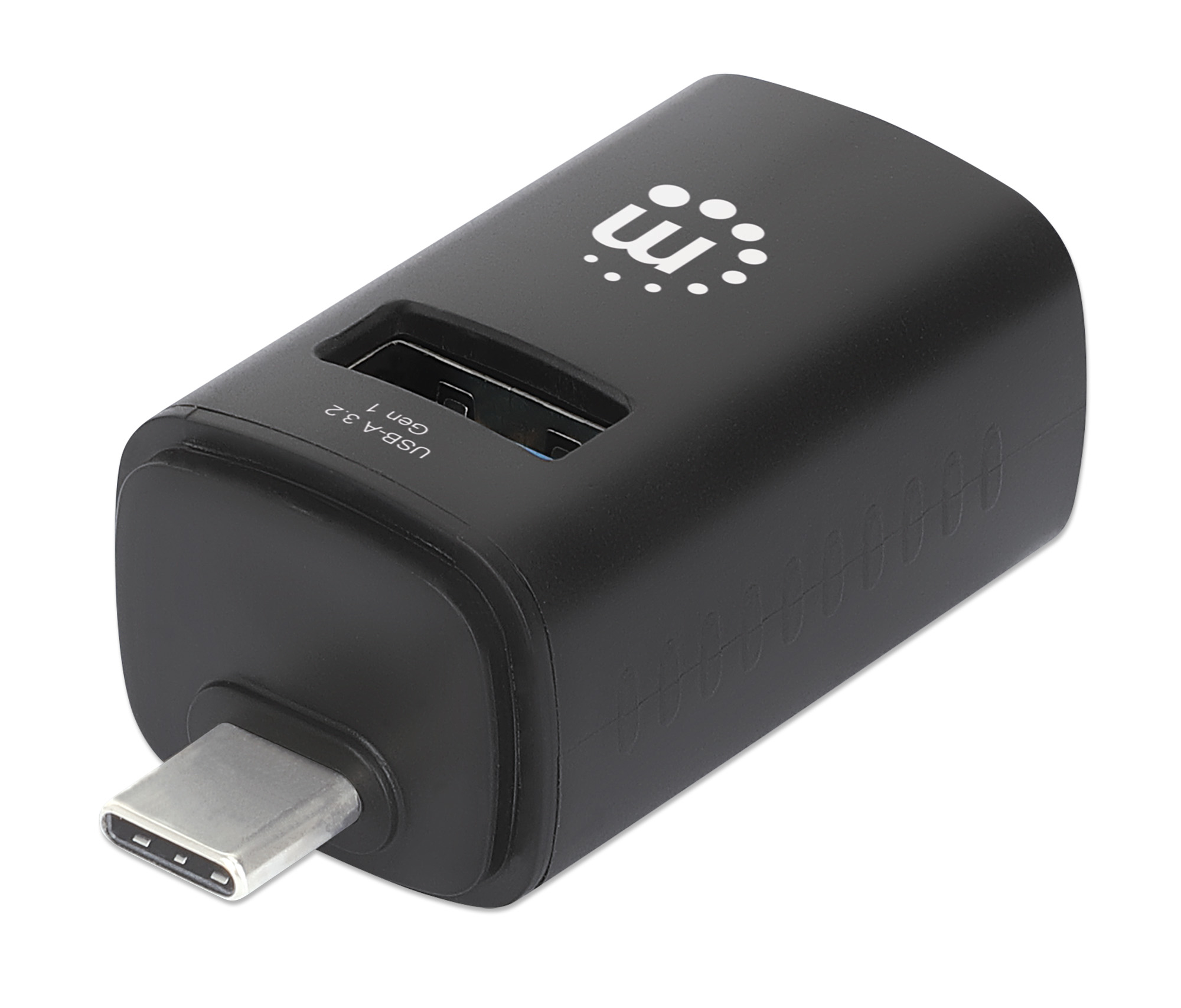 Manhattan 180993 USB-Hub USB Type-C auf 3x USB-A 2 m Schwarz