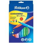 Pelikan Fasermaler colorella brushpen, 10er Kartonetui Tinte auf Wasserbasis, auswaschbar aus den meisten - 1 Stück (814577)