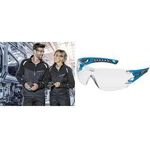 uvex pheos nxt 9128265 Schutzbrille inkl. UV-Schutz Blau, Anthrazit EN 166:2001, EN 170:2002 (9128265)
