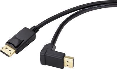 Renkforce DisplayPort Anschlusskabel 1.00 m SP-9163728 vergoldete Steckkontakte Schwarz [1x DisplayPort Stecker - 1x DisplayPort Stecker] (SP-9163728)