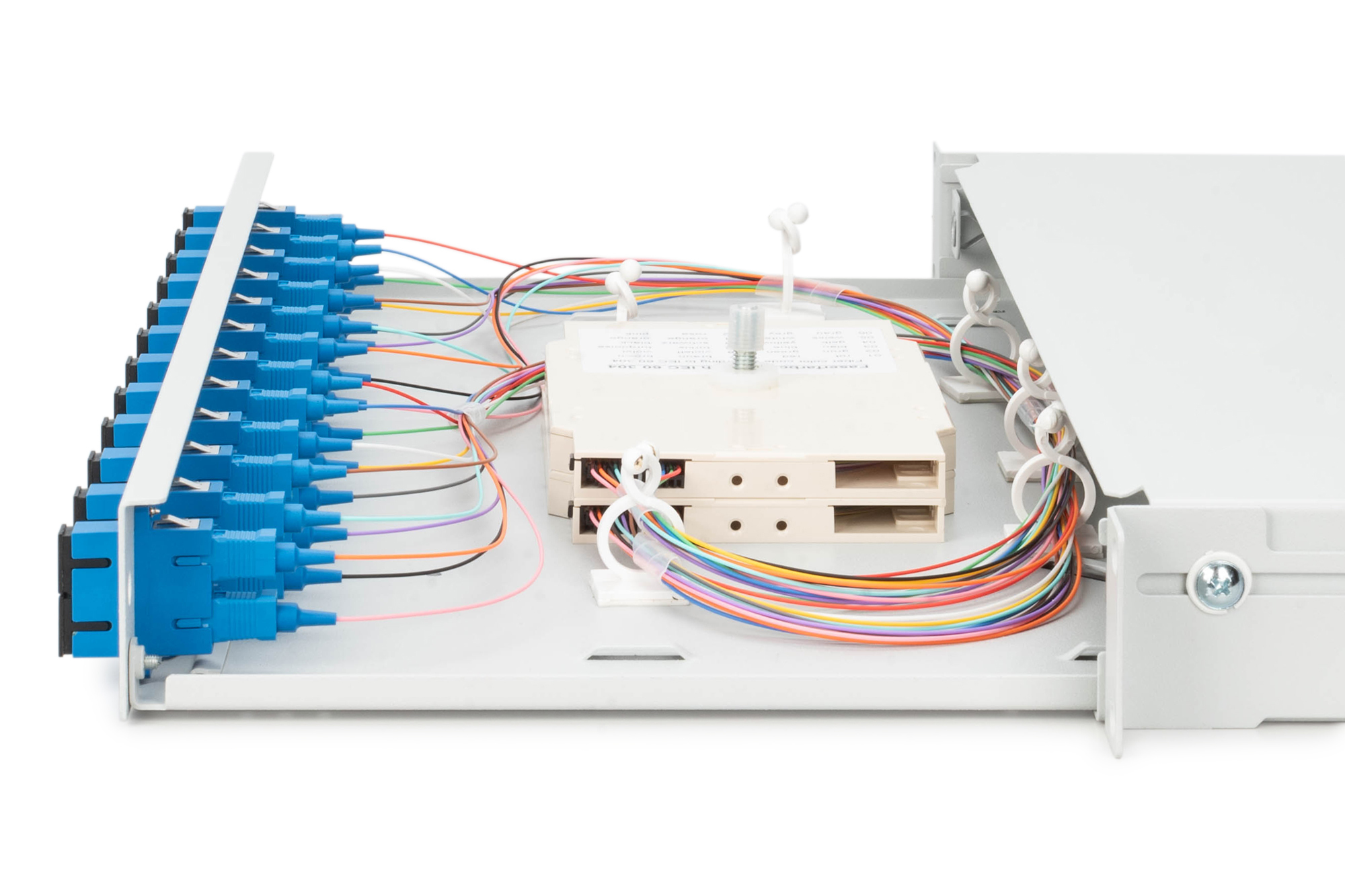 Digitus Professional DN-96321/9 LWL-Spleißbox 1HE 12x SC Duplex OS2 Grau