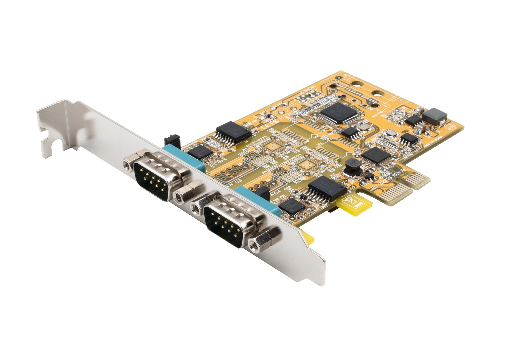 Exsys EX-45032IS PCI Schnittstellenkarte 2x Seriell RS-232/RS-422/RS-485 Orange