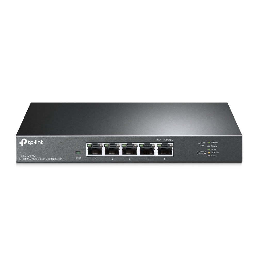 TP-Link TL-SG105-M2 5-Port 2.5G Unmanaged Switch Schwarz