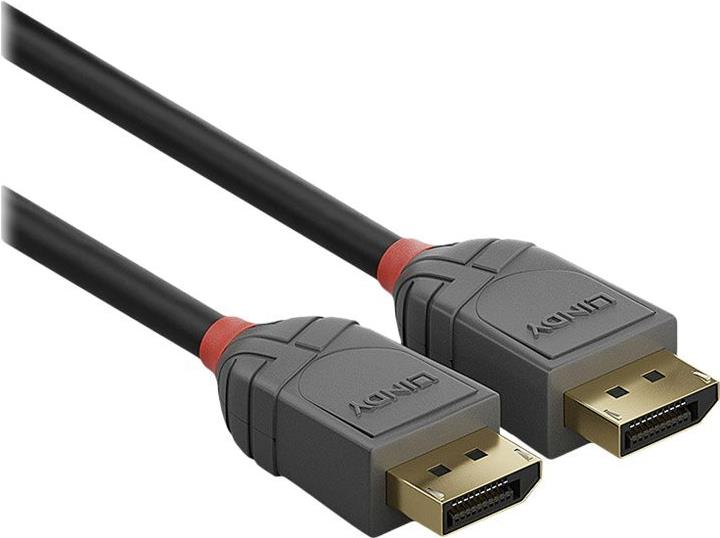 Lindy Anthra Line 36483 DisplayPort-Kabel 3 m DisplayPort 1.4 Schwarz