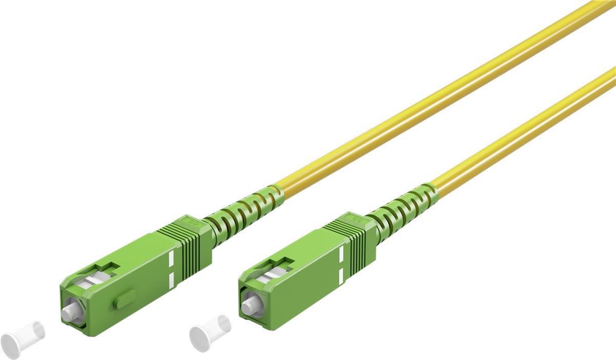 Goobay 59644 Glasfaserkabel 20 m SC/APC FTTH OS2 Gelb (59644)