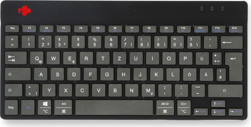 R-Go Ergonomische Tastatur Compact Break Bluetooth QWERTZ Deutsch Schwarz