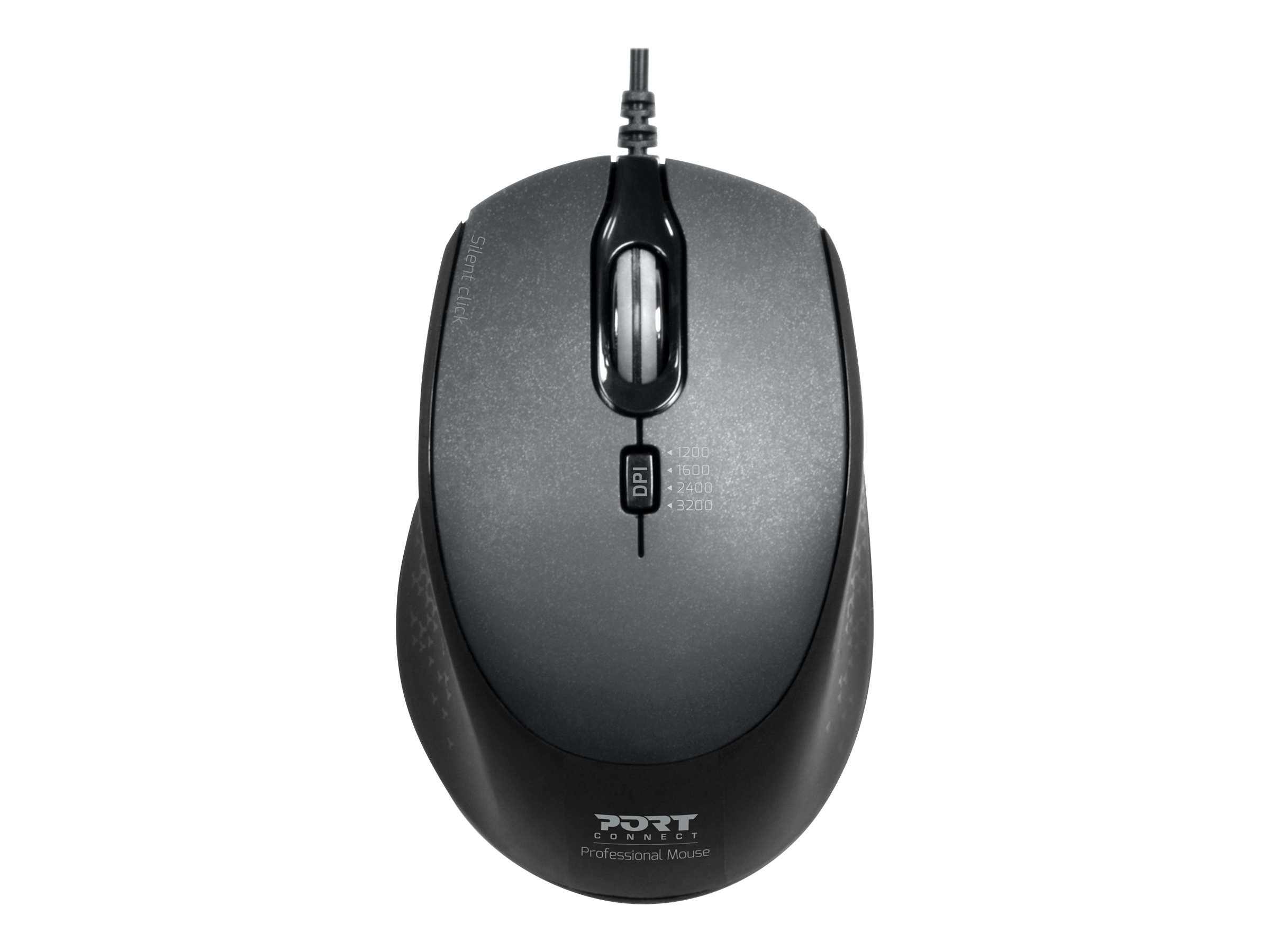 PORT Designs PORT Connect Professional SILENT Kabelgebundene Maus Schwarz