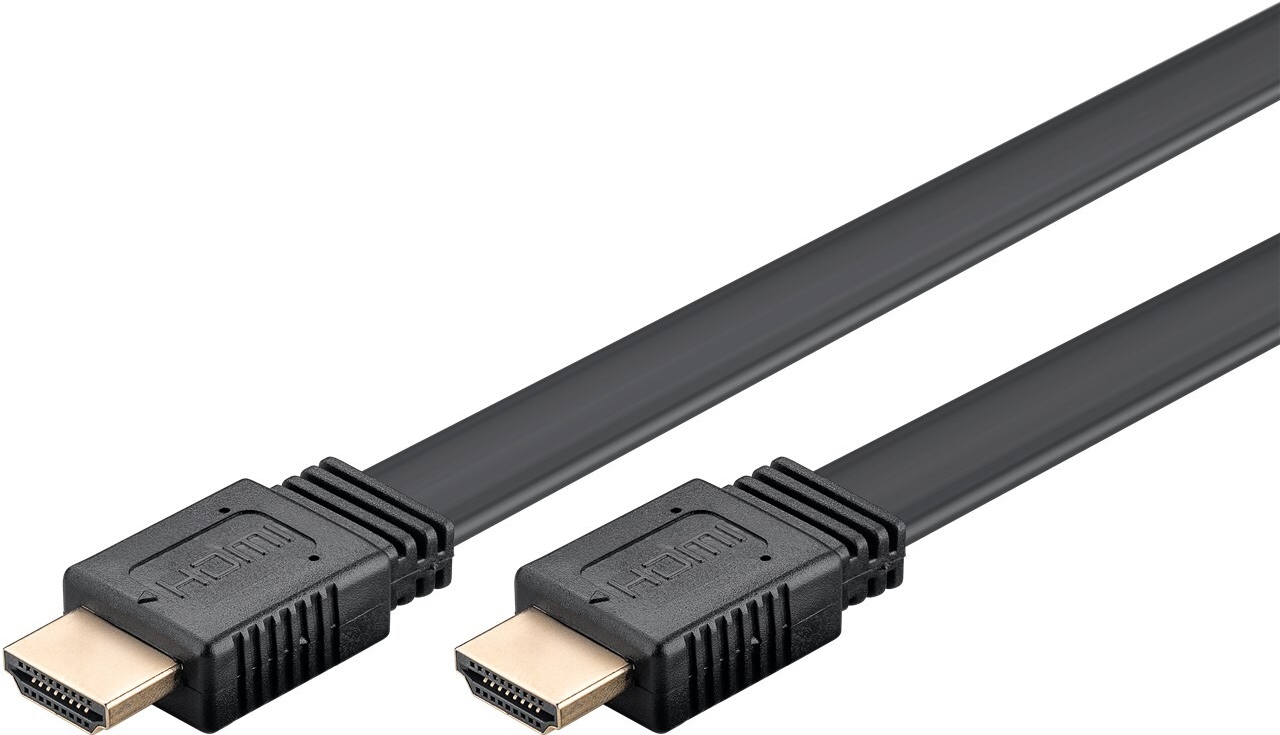 Goobay High-Speed-HDMI -Flachkabel mit Ethernet - 8K/60 Hz (77133)