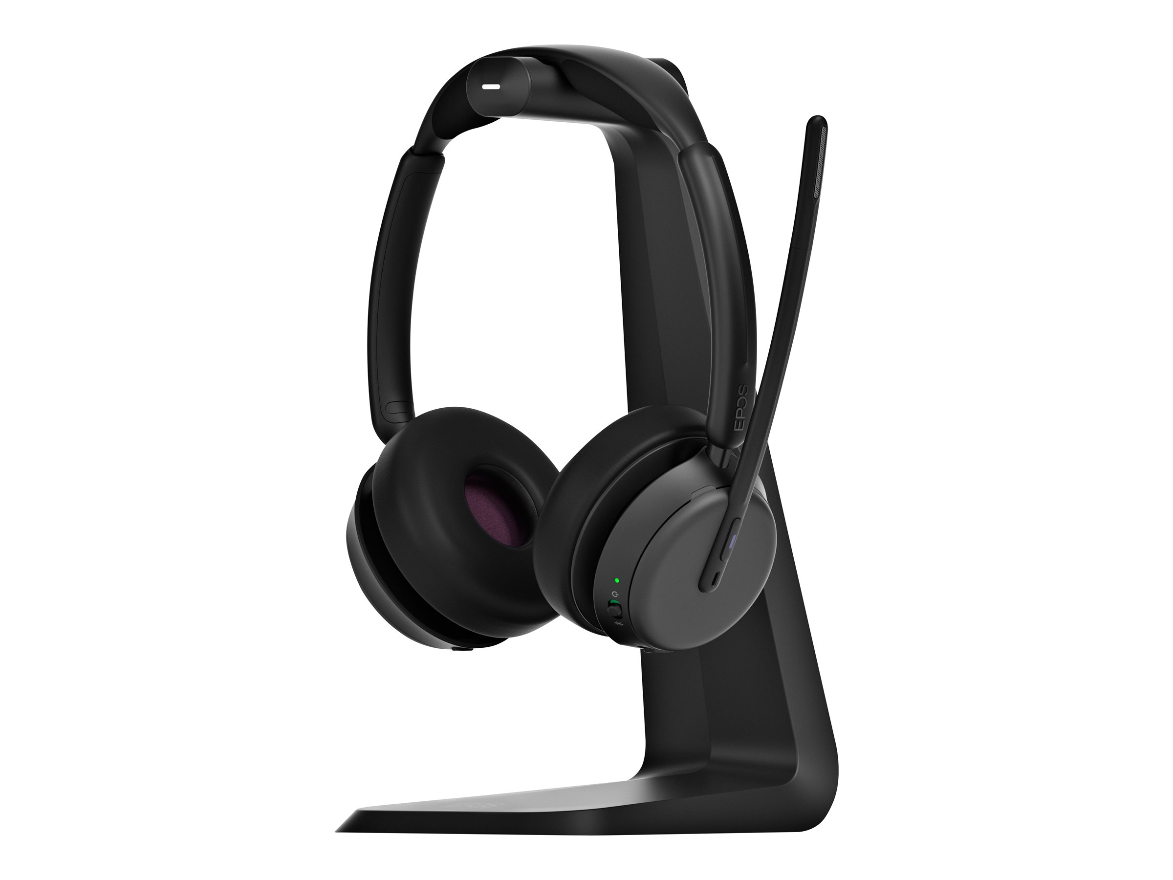 EPOS IMPACT 1061T ANC Stereo Bluetooth Headset mit ANC und Ladestation Schwarz