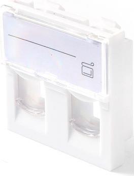Lanview EURO OUTLET 45x45 - 2-PORT (LKS830)