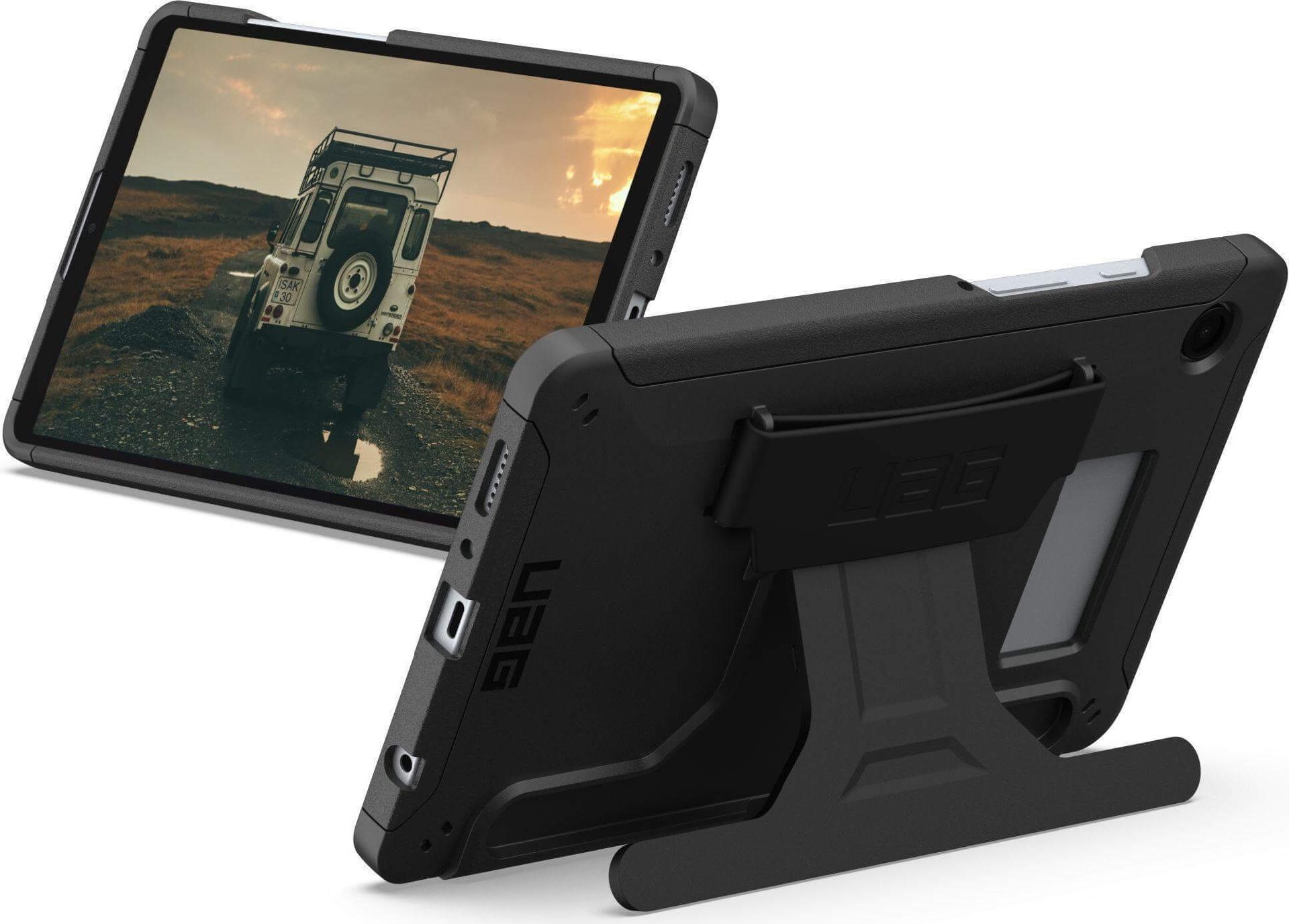 Urban Armor Gear Scout Schutzhülle mit Handriemen & Kickstand Samsung Galaxy Tab A11 (2025) schwarz