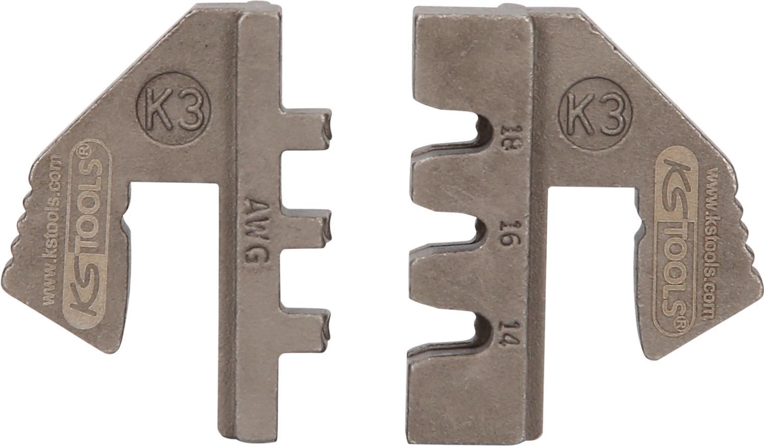 KS TOOLS Werkzeuge-Maschinen GmbH Crimp-Einsatz für DT und DTM, Ø 1,0/1,5/2,5 mm² (115.1438)