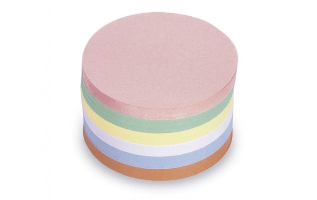 Magnetoplan Kommunikationskarten Rund 140 mm 250 Stück Sortiert in Rosa, Grün, Gelb, Weiß, Blau und Orange