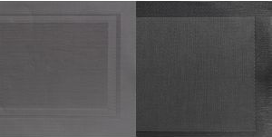 APS Tischset FEINBAND FRAMES, 450 x 330 mm, grau aus PVC, wasserfest - 1 Stück (60540)