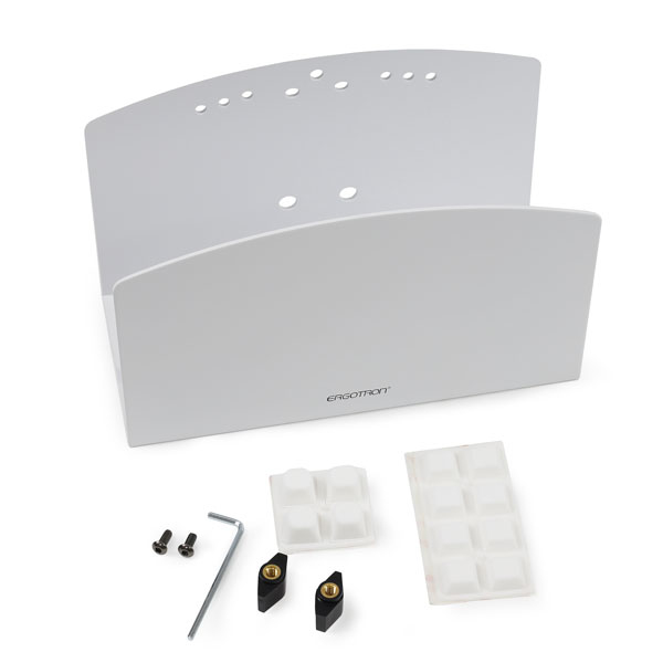 Ergotron CPU-Halter klein VESA MIS-D 100x100 + 75x75 mm belastbar bis 2,7 kg Stahl Weiß