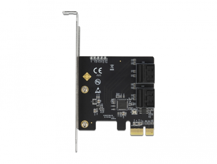 Delock 90010 Speicher-Controller 4 Port SATA PCIe 3.0 x2 Silber