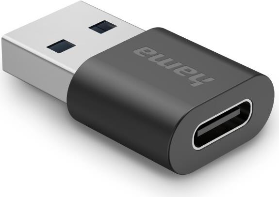 Hama USB-Adapter USB-A-Stecker - USB-C-Buchse USB 3.2 Gen2 10 Gbit/s (00200357)